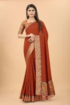 Women's Saree with Unstitched Blouse 