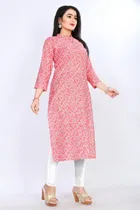 A-Line Crepe Kurti for Women 
