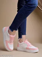 Colorblocked Synthetic Sneakers for Girls 