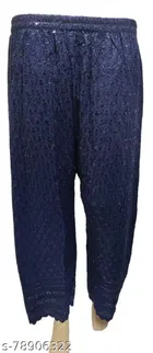 Cotton Embroidered Kurti with Palazzo for Women 