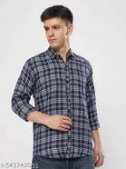 Polycotton Checked Shirts for Men, Multicolor 