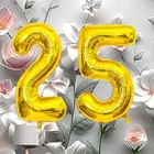 Foil Balloon for Birthday Celebration, No. 25 