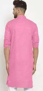Full Sleeves Solid Kurta with Payjama for Men 