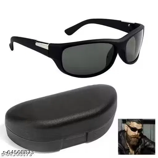 Sports UV Protected Sunglasses for Mens ,Black