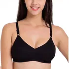 Cotton Solid Non-Padded Bras for Women, Pack of 4 