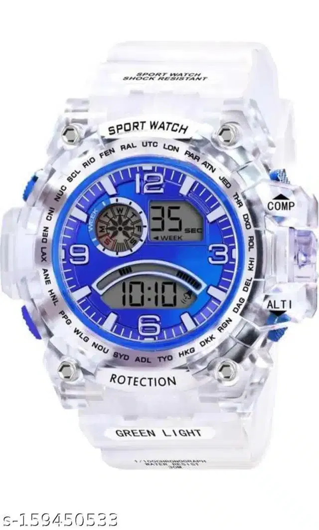 Digital Watch for Men (Multicolor)