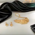 Gold Plated Necklace with Earrings Set for Women 