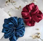 Satin Scrunchies for Women, Pack of 12 