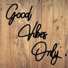 Khatu Craft  Good Vibes Hanging Grey 20x20cm