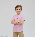 Solid Cotton Blend Short Sleeve Polo for Boys 