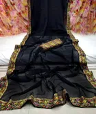 Georgette Self Design Saree for Women 