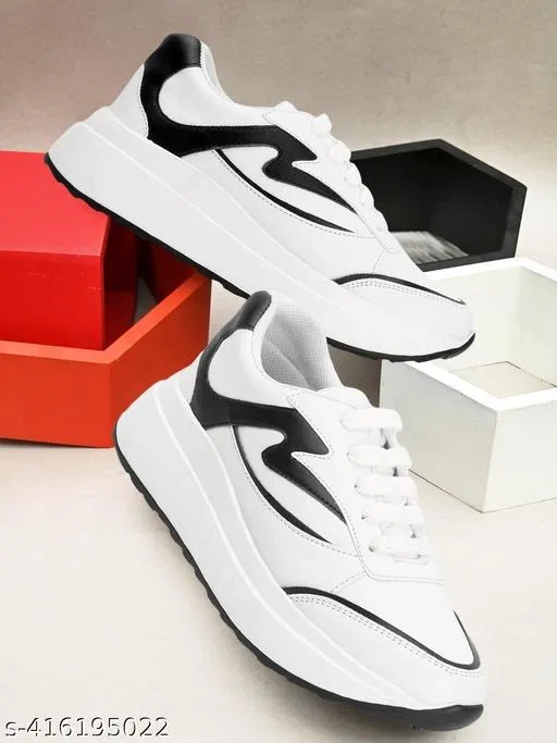 Casual Shoes for Women (White, 8)
