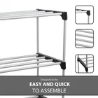 Multipurpose Shoe Rack for Home | Books, Foldable Slipper/Chappal/Footwear Stand 4 Shelves 