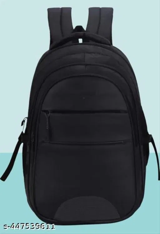 Polyester Backpack for Men & Women, Black