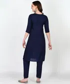 Rayon Embroidered Kurta for Women 