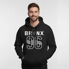 Fleece Printed Hoodie for Men, Black 