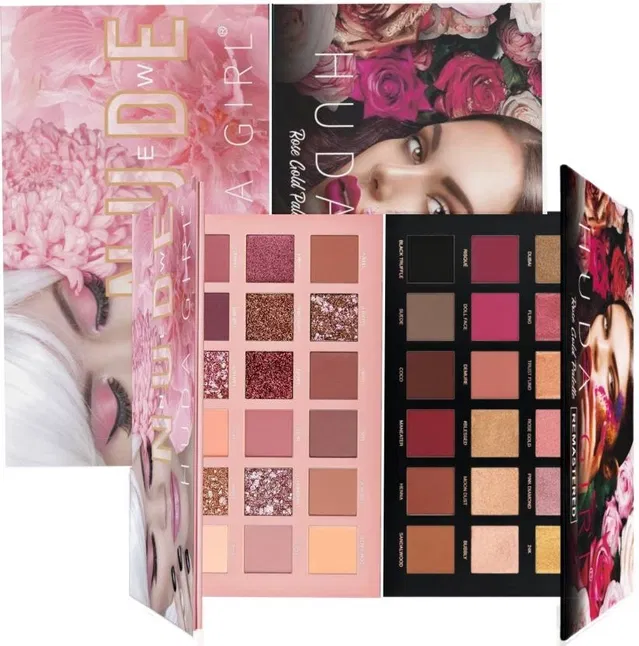 Huda 18 Color Eyeshadow Palette, Pack of 2