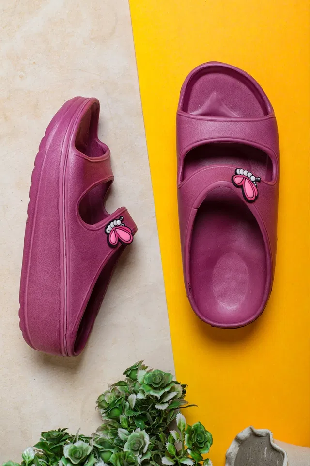 Sliders for Women (Pink, 4)