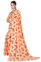 कनूड़ा प्रिंट्स फैंसी विमेंस जॉर्जेट फ्लावर प्रिंटेड साड़ी 