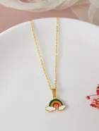 Gold Plated Chain & Pendant for Women & Girls 