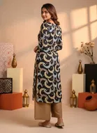 Floral Align straight kurti for Women 