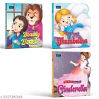 Fairy Tale Shaped Story Book | Beauty and the Beast, Cinderella, and  Thumbelina | Book for kids | Board Book for kids | fairy tales | story book 