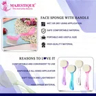 Majestique Women Makeup Puff with Handle 