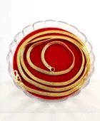 Men's Gold-Plated Flat Chain, Pack of 1, Pack of 1, Pack of 1
