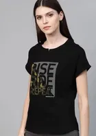 Round Neck Printed T-Shirt for Women 