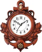 Analog Wall Clock For Home (Brown)