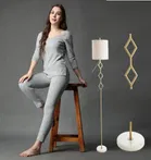 Polycotton Full Sleeves Thermal Set for Women 