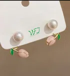 Brass Studs Earrings for Women 