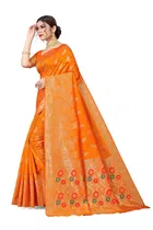 Jacquard Embellished Saree for Women 