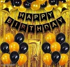 36 Pcs 7th Birthday Decoration kit, Multicolour, Set of 1