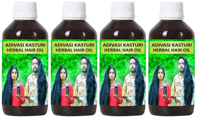 Aadivasi Herbal Hair Oil (50 ml, Pack of 4)
