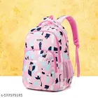 Polyester Backpack Bag, Pink