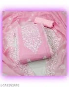 Embroidered Lucknowi Chanderi Cotton 5.85 meter 