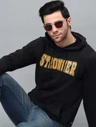 Bold Printed Fleece Sweatshirt for Men 