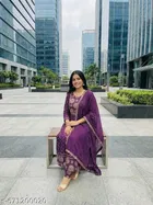 Printed A-line Kurta Set for Women 