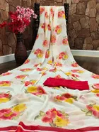 Georgette Printed Saree for Women 