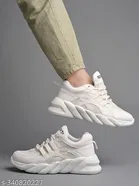 Solid Synthetic Sneakers for Women 