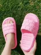 Sliders for Women (Pink, 4)