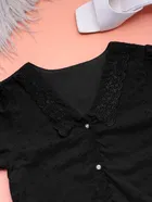 Cotton Blend Solid Top for Women 