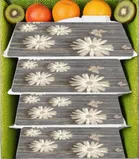 PVC Fridge Mat, Multicolor, Pack of 4