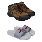 Combo of Casual Shoes with Sliders for Men 