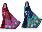 Khadi Silk Printed Saree for Women 