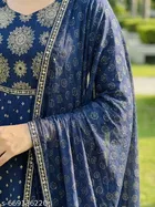Solid Angrakha Kurta Set for Women 