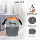Non-woven Laundry Basket, Gray ,  
