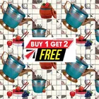 Vinyl Wallpaper for Kitchen Wall 