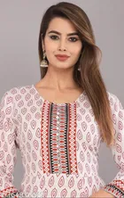 Anarkali Rayon Solid Kurti for Women 